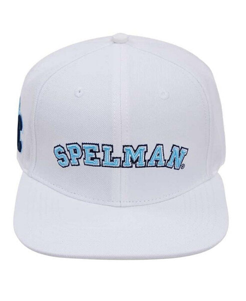 Men's White Spelman College Jaguars Evergreen Wool Snapback Hat