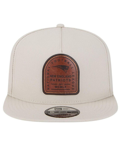 Men's Stone New England Patriots Premier 9FIFTY Snapback Hat