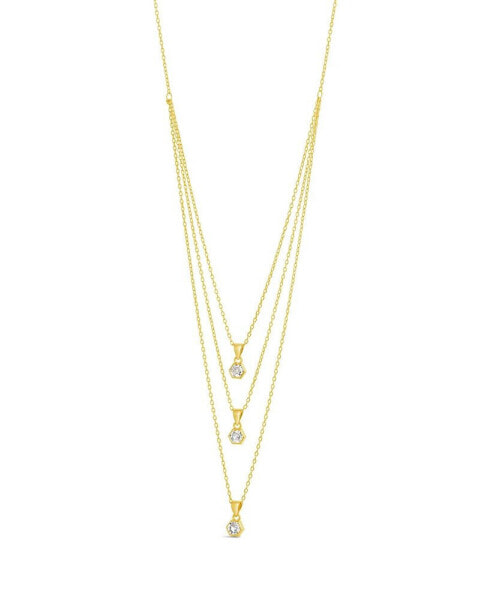 Sterling Forever Gia Layered Necklace