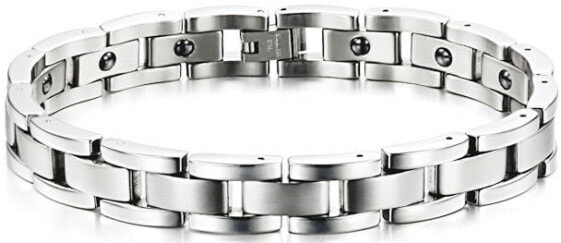 Men´s steel bracelet with energy magnets