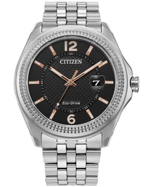 Наручные часы Citizen Eco-Drive Women's Rose Gold-Tone Stainless Steel Bracelet Watch 34mm.