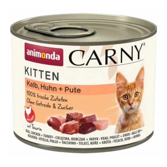 ANIMONDA Carny Kitten Veal Chicken Turkey 200g Wet Cat Food