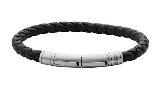 Stylish men´s leather bracelet JF04089040