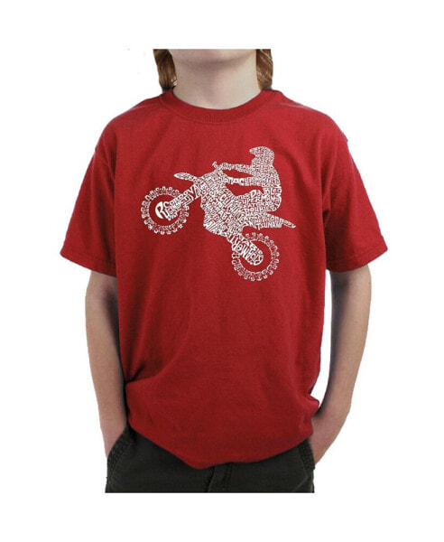 Big Boy's Word Art T-shirt - Freestyle Motocross - FMX