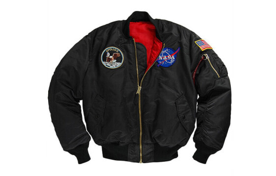 Полетная куртка Alpha Industries APOLLO MA-1 черная 男女同款
