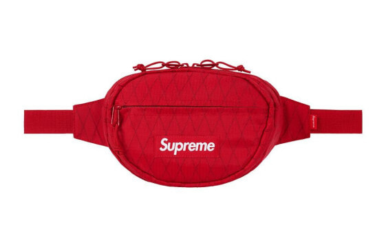 Supreme FW18 Waist Bag Red 尼龙 斜挎包胸包腰包 男女同款情侣款 红色 / Supreme FW18 Waist SUP-SS18-688