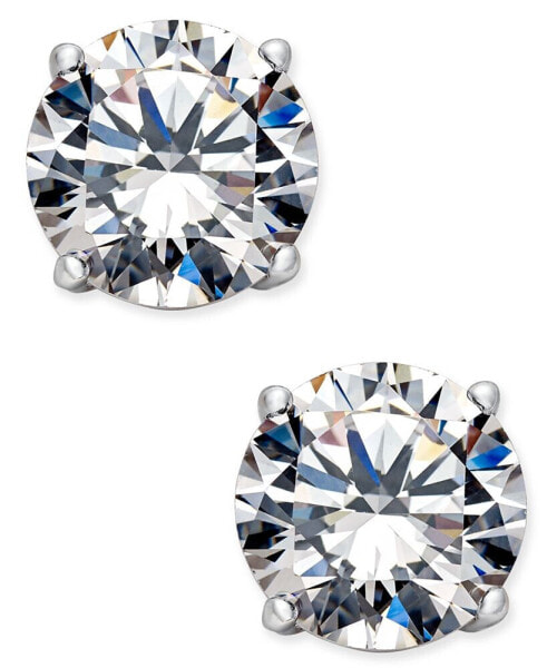 Silver-Tone Crystal Stud Earrings, Created for Macy's