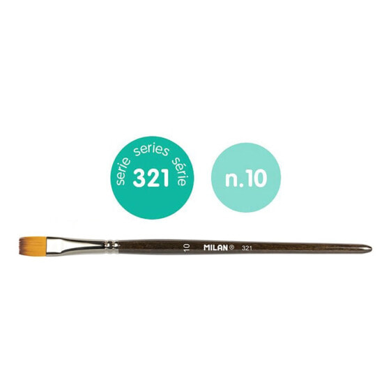 MILAN Flat Synthetic Bristle Paintbrush Series 321 No. 10