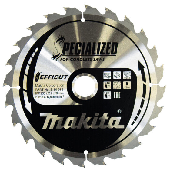 Makita E-01915 - Wood - 23.5 cm - 3 cm - 2.2 mm - 6500 RPM - 1 pc(s)