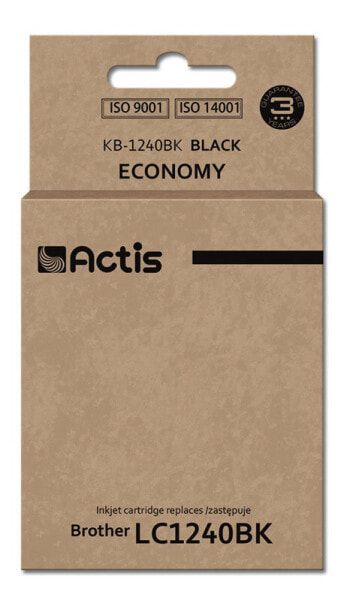 Actis KB-1240BK ink (replacement for Brother LC1240BK/LC1220BK; Standard; 19ml; black) - Standard Yield - Pigment-based ink - 19 ml - 1 pc(s) - Single pack