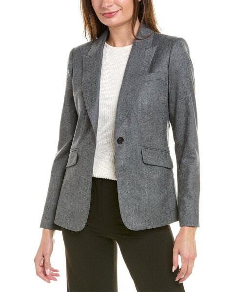 Brooks Brothers Flannel Wool Blazer Women's