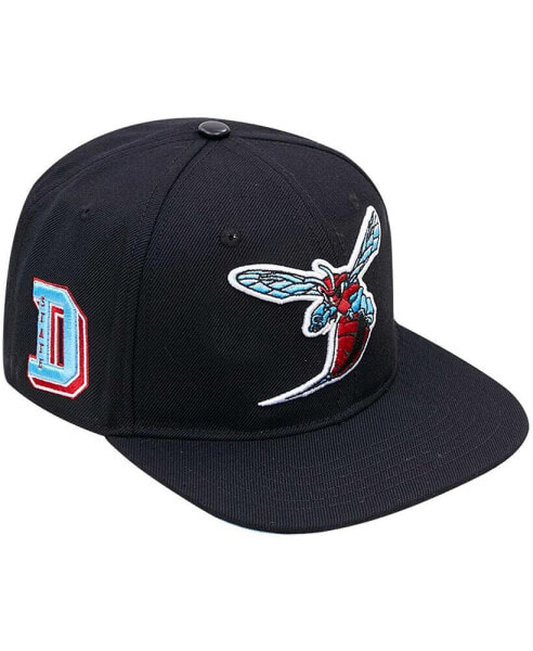 Men's Black Delaware State Hornets Arch Over Logo Evergreen Snapback Hat