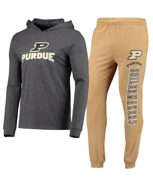 Пижама Concepts Sport Purdue Boilermakers  Hoodie T-shirt