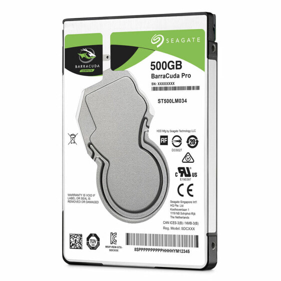 Жесткий диск Seagate ST500LM034 3,5" 2,5" 500 GB HDD 500 GB SSD 2,5"