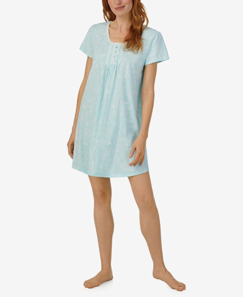 Women's Cap Sleeve Sleepshirt Nightgown