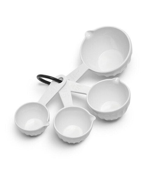 4-Piece Fluted Melamine Measuring Cup Set