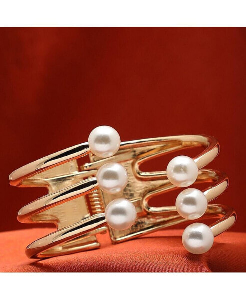 Women's Gold Snowball Cuff Bracelet