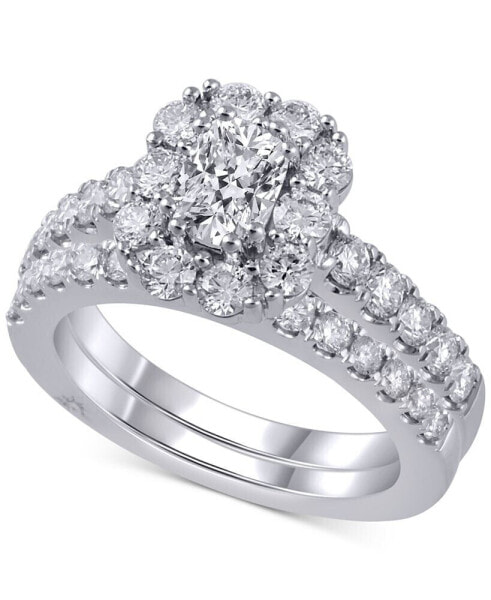 IGI Certified Diamond Bridal Set (2 ct. t.w.) in 18k White, Yellow or Rose Gold