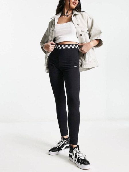 Vans checkmate leggings in black