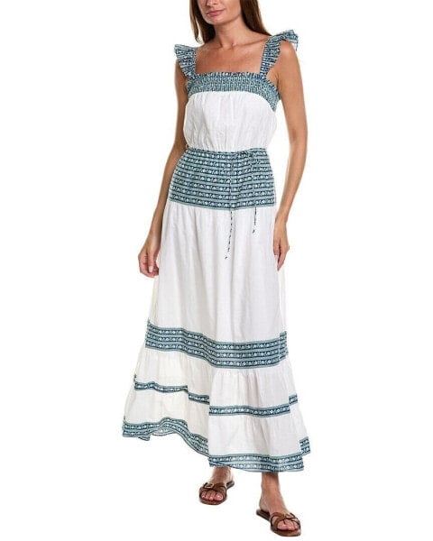 Garrie B Smocked Maxi Dress Women's