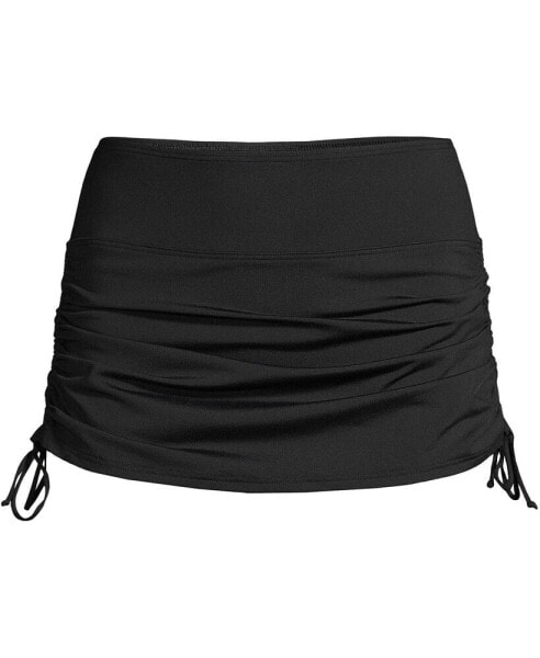 Plus Size Tummy Control Adjustable Swim Skirt Swim Bottoms