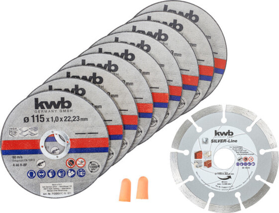 kwb 712032 Trennscheiben-Set 125 mm 10 St.