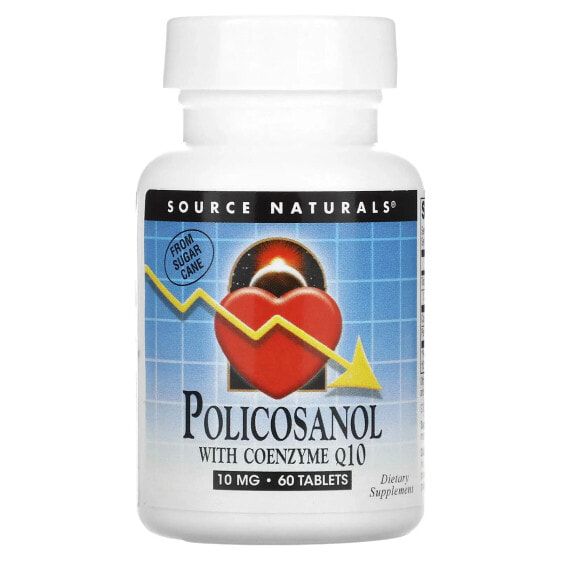 Пробиотик Source Naturals Поликозанол с Коэнзимом Q10, 10 мг, 60 таблеток