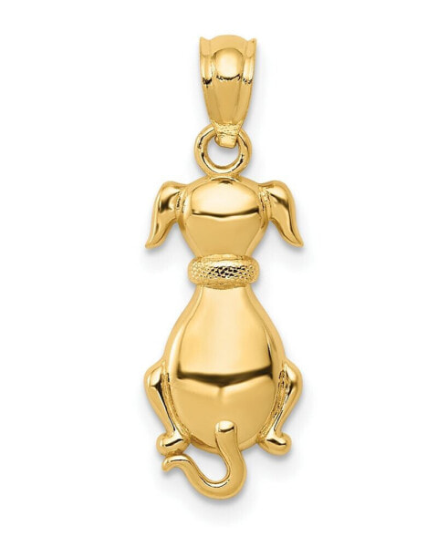 Ожерелье Macy's Sitting Dog Pendant Gold.