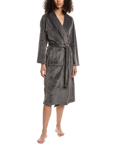 Barefoot Dreams Luxechic Robe Women's Grey 3