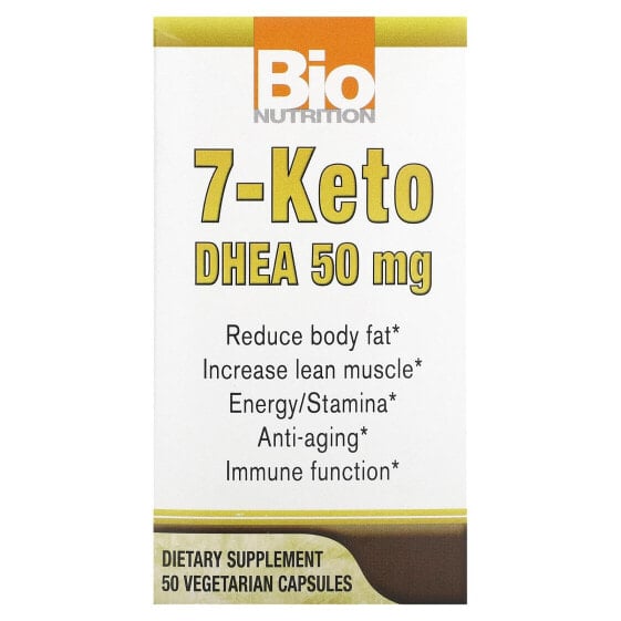 Витамины и БАДы для мужского здоровья Bio Nutrition 7-Keto, DHEA, 50 мг, 50 вегетарианских капсул
