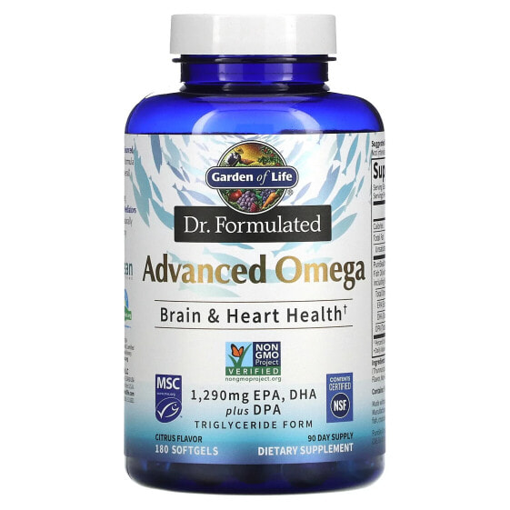 Dr. Formulated, Advanced Omega, Citrus, 180 Softgels