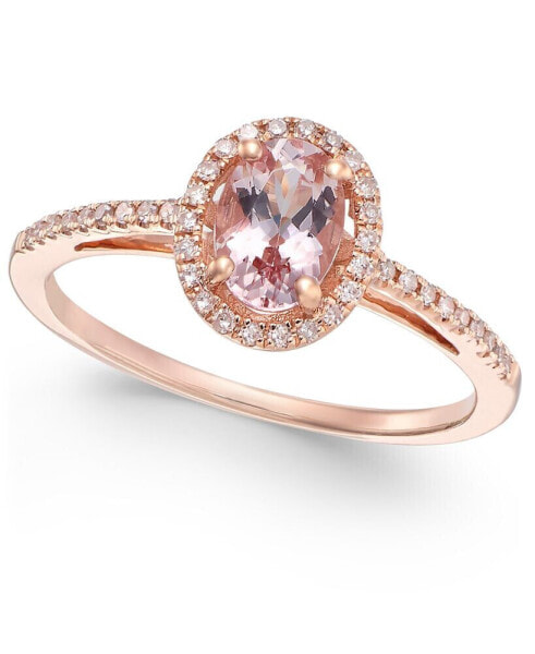 Кольцо Macy's Morganite and Diamond