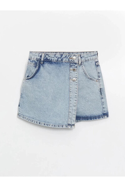 Юбка LC Waikiki Standard Fit Jean Shorts