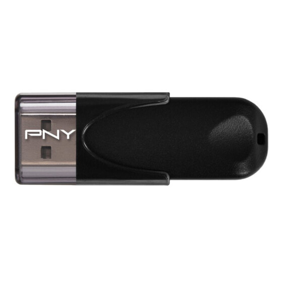 PNY Attaché 4 2.0 64GB - 64 GB - USB Type-A - 2.0 - 25 MB/s - Cap - Black