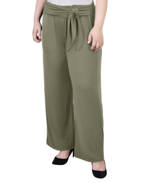 Plus Size Pull On with Sash Pants