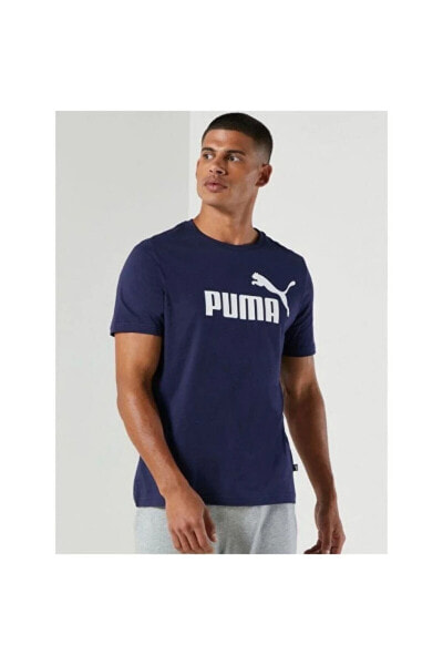 Футболка мужская PUMA Essential Erkek Lacivert Günlük Stil T-shirt Vo58666606