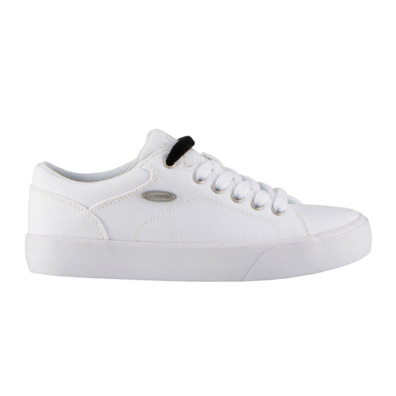 Lugz Ally WALLYC-100 Womens White Canvas Lace Up Lifestyle Sneakers Shoes 6