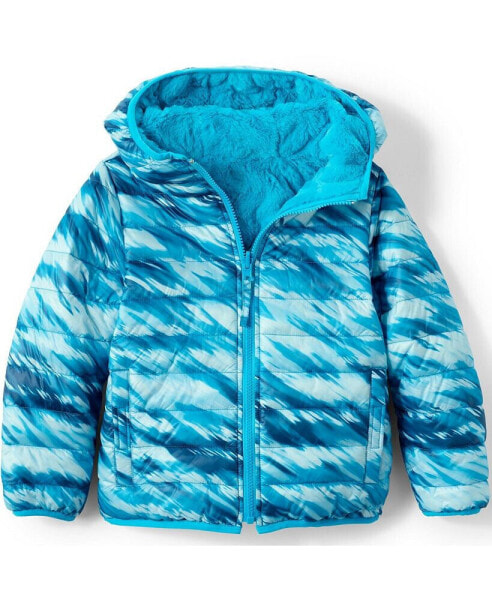 Kids Girl's Reversible Insulated Fleece Jacket