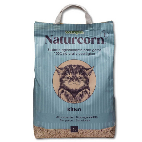 WUAPU Naturcorn Kitten 6L Cat Litter