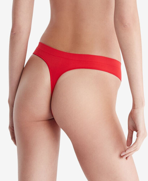 Calvin Klein Women's Bonded Flex Mid-rise Thong Underwear Qd3958