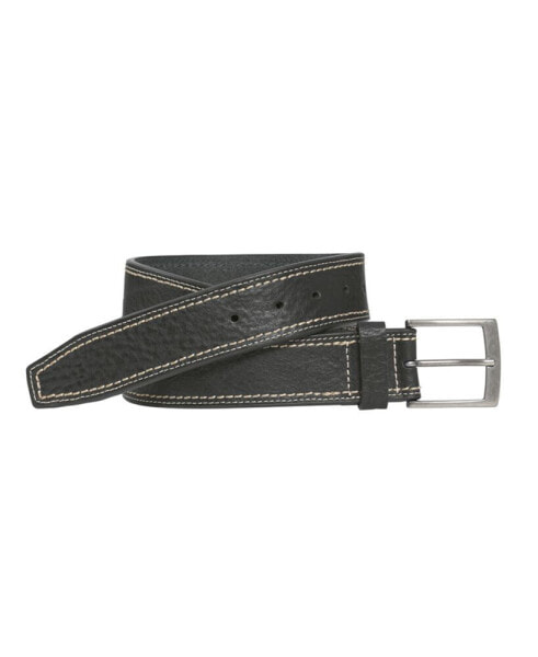 Men's Double Contrast Stitched Belt
