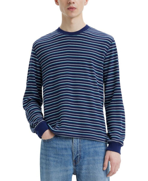 Men's Waffle Knit Thermal Long Sleeve T-Shirt