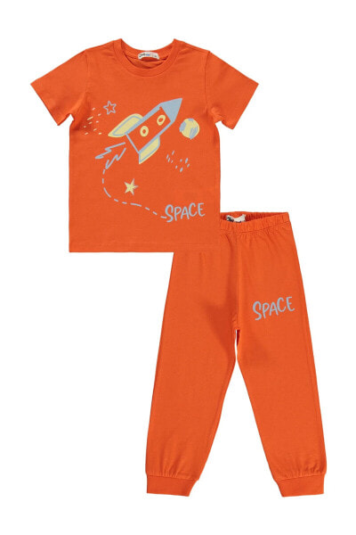 Комплект пижамы для мальчиков Civil Boys Erkek Çocuk, 2-5 лет, Оранжевый