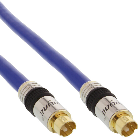 InLine S-VHS Video Cable Premium 4 Pin mini DIN male / male gold plated 15m