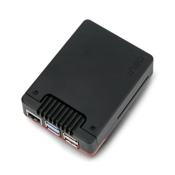 Электроника Argon40 Корпус Argon Neo 5 Bred для Raspberry Pi 5 с вентилятором - черный и красный