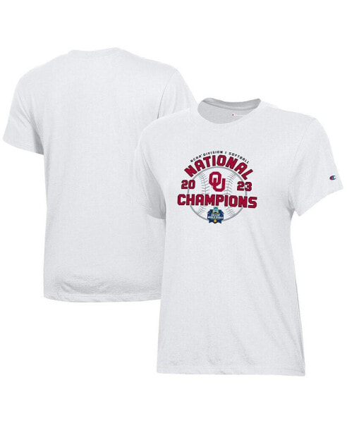 Women's White Oklahoma Sooners 2023 NCAA Softball Women's College World Series Champions Locker Room T-shirt