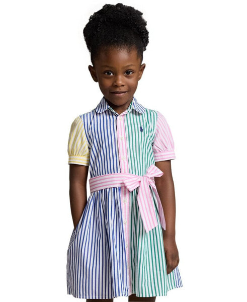 Платье для малышей Polo Ralph Lauren в полоску из хлопка