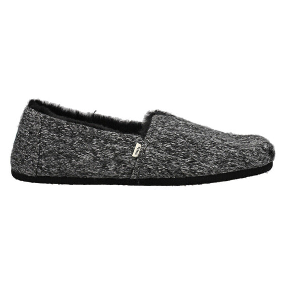 TOMS Alpargata Cozy Belmont Slip On Womens Black Flats Casual 10017441T