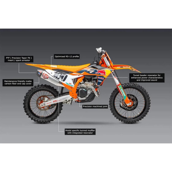 YOSHIMURA USA RS-12 KTM SX-F 450 FE 22-23 not homologated full line system