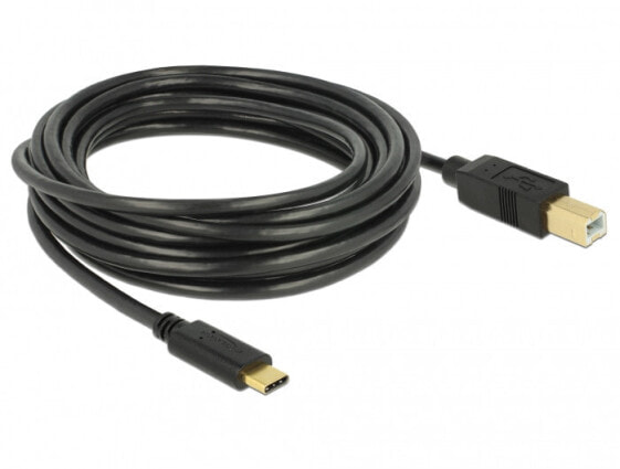 Разъемы и переходники Delock 83667 - 4 м - USB C - USB B - USB 2.0 - 480 Mбит/с - черный